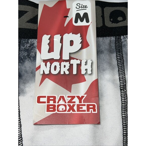 Crazy Boxer Up North Canada Underwear Boxer Brief Nature Scene Size Medium - Picture 2 of 5